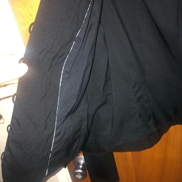 Vtg Y2K Badgley Mischka Black Mock Neck Asian influence blazer Taylored fit - Picture 5 of 16
